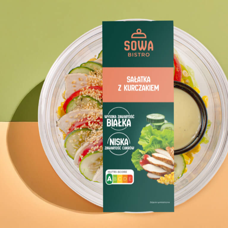 Sałatka z kurczakiem - Sałatki - Sowa Bistro - Zdjęcie 1