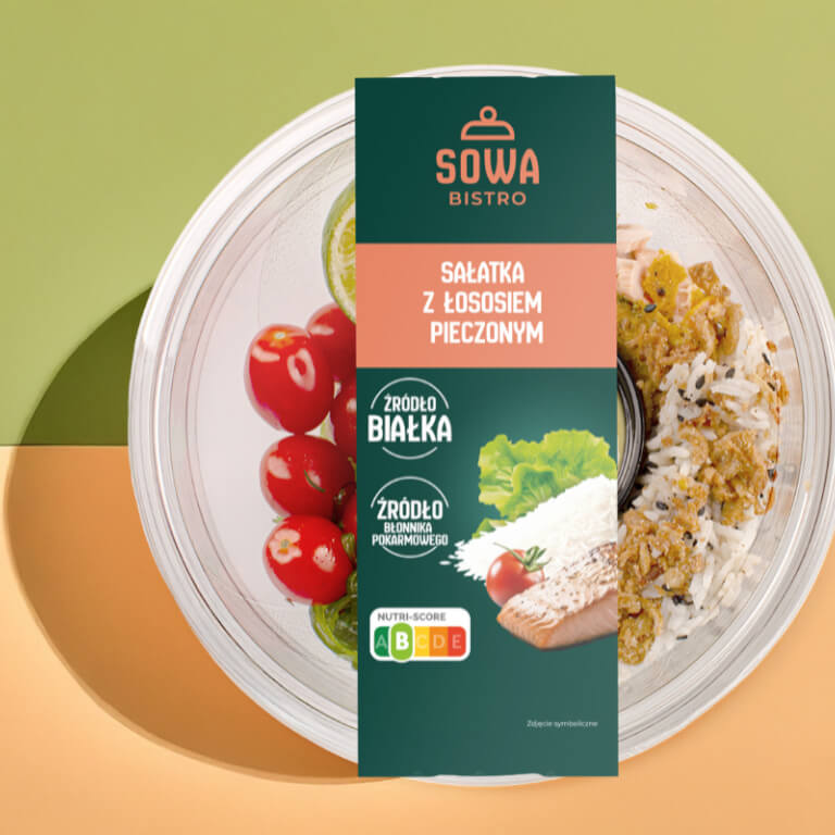 Sałatka z łososiem pieczonym - Sałatki - Sowa Bistro - Zdjęcie 2