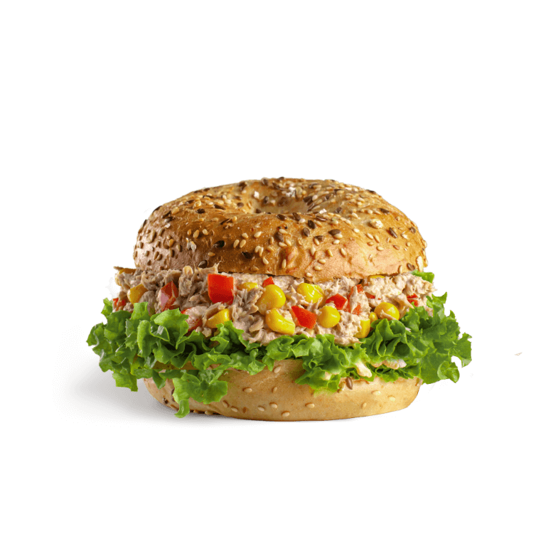 BAGEL WITH TUNA PASTE