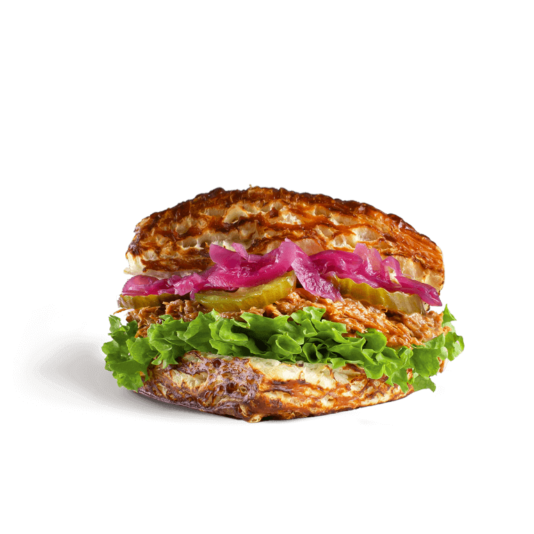 FRENCH BUN WITH PULLED PORK