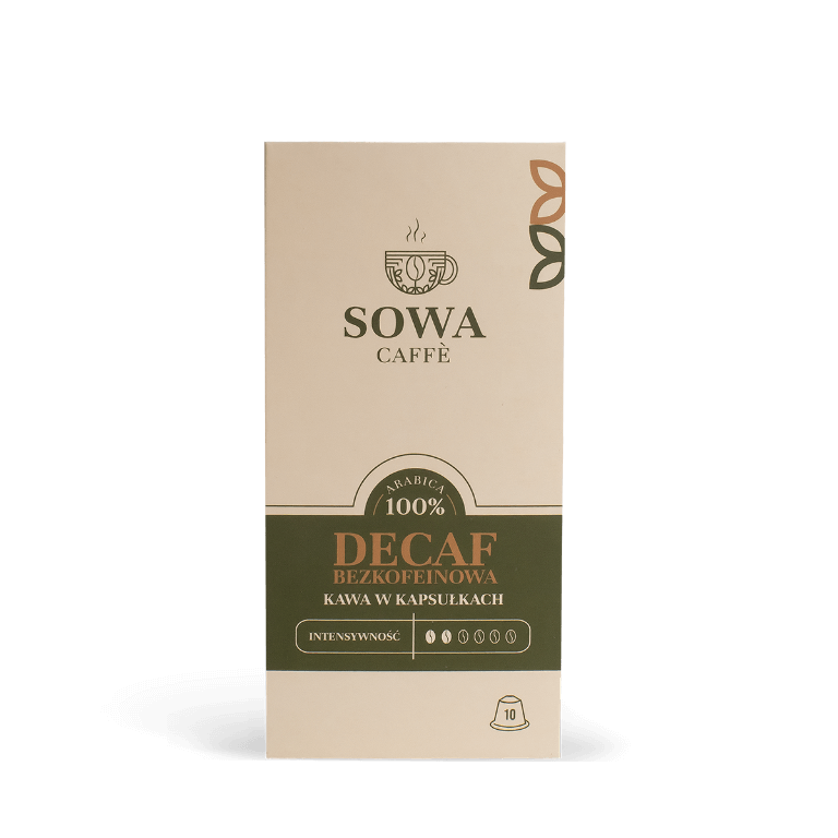  Kapsułki Sowa Caffè DECAF bezkofeinowa