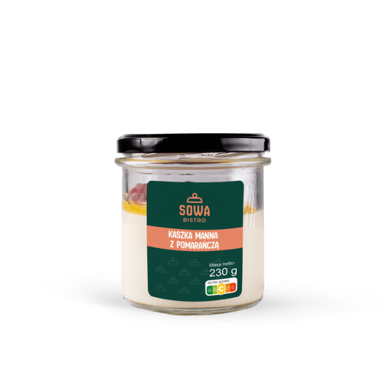 Orange semolina porridge